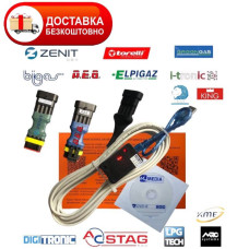 Кабель гбо Stag AEB Zenit на чипі Ftdi з індикацією сигналу з флешкою з програмами та драйверами
