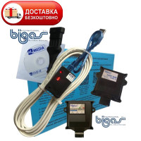 Кабель для діагностики та налаштування ГБО BIGAS Easy Gas Mono 32 на чіпі FTDI з індикацією