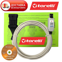 Кабель гбо Torelli T3, T3 Pro, T3 OBD, T3s, Torelli T4 direct injection для діагностики та налаштування ГБО Torelli T3, T3 Pro, T3 OBD, T3s, Torelli T4 direct injection