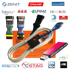 Кабель гбо Stag AEB Zenit на чипі Ftdi з індикацією сигналу з флешкою з програмами та драйверами