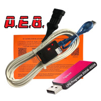 Кабель для діагностики та налаштування ГБО AEB на чипі FTDI з індикацією плюс флешка з програмами ГБО та драйверами