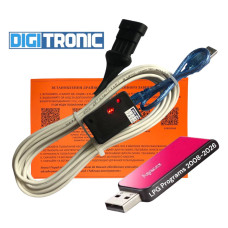 Кабель для діагностики та налаштування ГБО DIGITRONIC на чипі FTDI з індикацією плюс флешка з програмами ГБО та драйверами