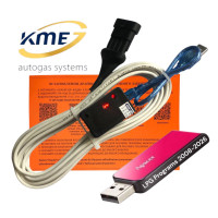 Кабель для діагностики та налаштування ГБО KME на чипі FTDI з індикацією плюс флешка з програмами ГБО та драйверами