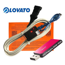 Кабель для діагностики та налаштування ГБО LOVATO на чипі FTDI з індикацією плюс флешка з програмами ГБО та драйверами