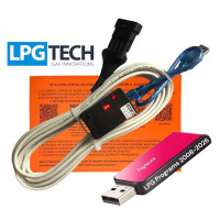 Кабель гбо LPGTECH плюс флешка з програмами ГБО та драйверами