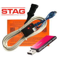 Кабель для діагностики та налаштування ГБО STAG на чипі FTDI з індикацією плюс флешка з програмами ГБО та драйверами