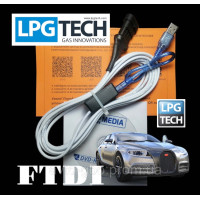 Кабель шнур LPGTech для налаштування ГБО LPGTech інтерфейс з індикацією для налаштування ГБО LPGTech