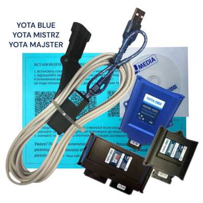 Кабель для налаштування та діагностики гбо YOTA BLUE YOTA MISTRZ YOTA MAJSTER з індикацією на чіпі FTDI